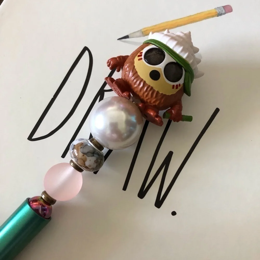 Disney Doorables: Moana: Kakamora #1 handmade beaded pen